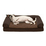 Furhaven Small Quilted Orthopedic Sofa Pet Bed For Dogs And