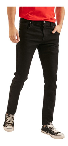 Jean Taverniti Hombre Negro Slim 