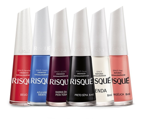 Kit 20 Esmaltes Risque Manicure Atacado Escolha - Kit Pronto