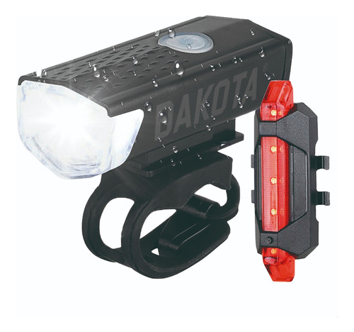 Kit Luces Usb Led Seguridad Bici Delantera Y Trasera +regalo