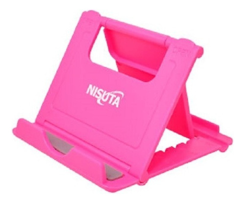 Soporte De Mesa Para Celular O Tablet Nisuta Nssoceme Color Rosa