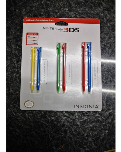 Insignia Stylus Multicolor Pack Nintendo 3ds