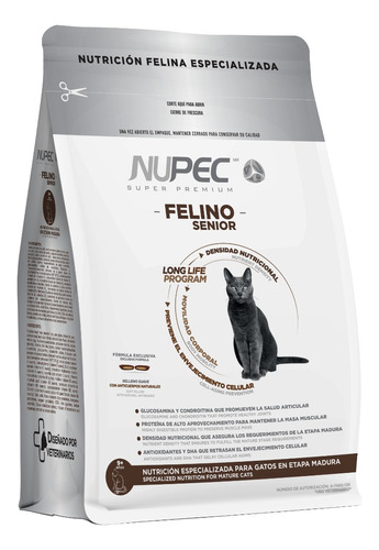 Nupec Gato Senior 3 Kg Envío Gratis