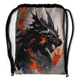 Tula Deportiva Impermeable Dragon De Fuego