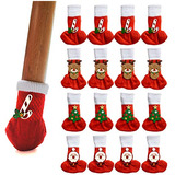 Cubiertas De Silla De Navidad 16pcs, Calcetines De Alta...