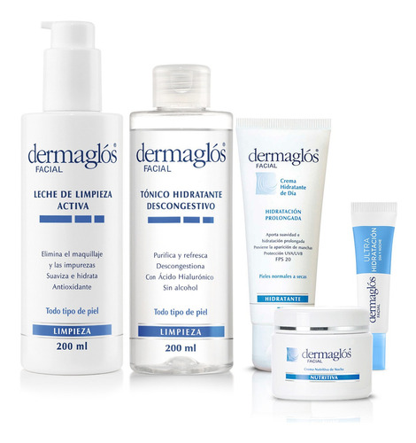 Dermaglós Combo Rutina Facial Para Piel Normal A Seca 