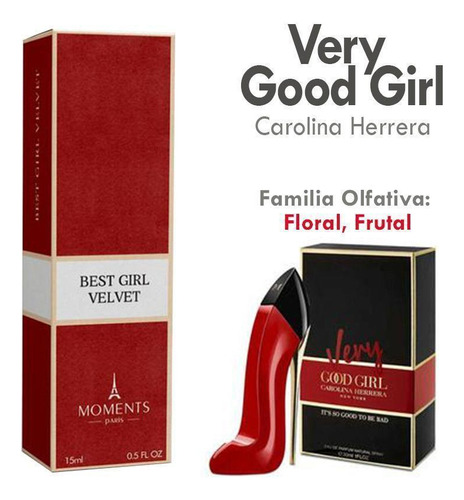 Perfume Best Girl Velvet - 15ml Moments Paris