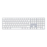 Teclado Bluetooth Apple A1843 Qwerty Español España Color Plata Y Blanco