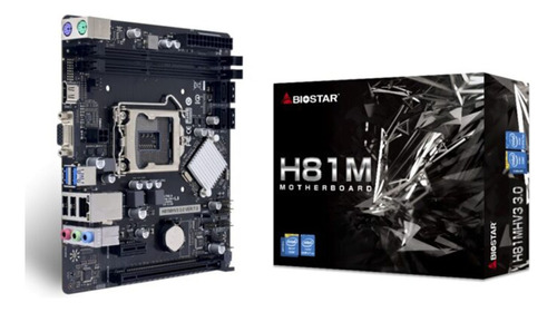 Kit Biostar H81hmv3 + Core I3+8gb Ddr3  Vent.intel 