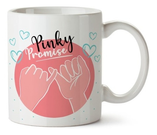 Taza Pinky Promise Amistad Personalizable