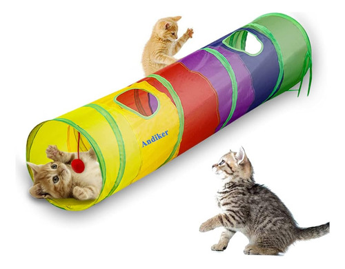Túnel Para Gatos Andiker, Tubos Para Gatos Para Gatos De Int