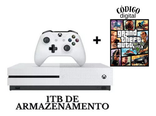 Xbox One S 1tb +gta5+ Call Of Duty+  Vários Jogos Digitais 12x S/ Juros