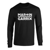 Camibuso Martin Garrix  Negro Camiseta Manga Larga