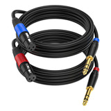 Jozzai Cable De Microfono Xlr Hembra A Conector Mono Ts De 1