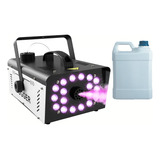 Maquina De Humo  Cámara 400w Luz Led Incluye Litro Liquido 