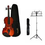 Violino Vivace Mozart Mo44 4/4 + Estante Partitura Completo