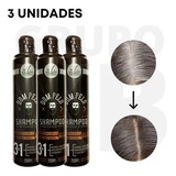 3 Shampoo Escurecedor Para Cabelo Branco 250ml Dom Pelo