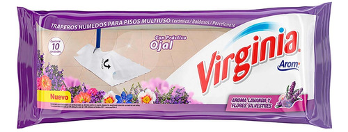 Trapero Humedo Virginia Lavanda/manzana/naranja 10un Pack X2