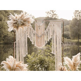 Arco De Boda Tejido Macramé Decoración Fiesta Vintage Matrim