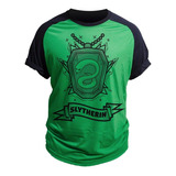 Camiseta Verde Sonserina Slytherin Harry Potter Hogwarts