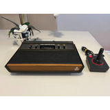 Atari 2600 Modelo Frente De Madeira Ed Especial Década De 80