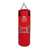 Costal Saco Cadena Box Mma Kick Boxing 90cm Mjm In Color Rojo