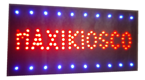 Cartel Led Maxi-kiosco - Abierto Y 40 Más O La Que Quieras Color Rgb