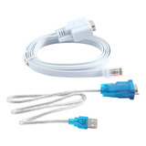 Cable Serial De Red Network Rj45 A Db9 Y Rs232 A Usb