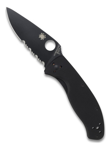 Spyderco Tenacious G-10 Hoja De Borde Negro Combinado