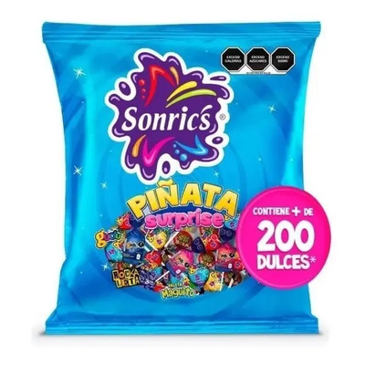 Bolsa De Dulces Surtidos Piñata Sonrics 2 Kg + De 200 Dulces | Envío gratis