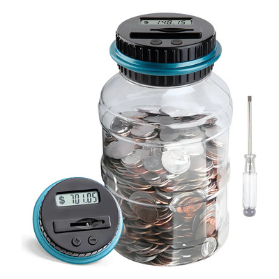 Alcancía Electrónica Digital DAXINCHENGCOL Contador Monedas Plástico Transparente | MercadoLibre