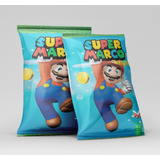 20 Chips Bags Mario Bros Personalizadas