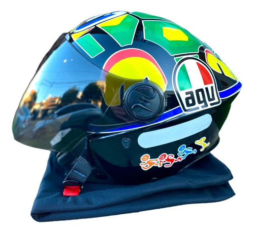 Casco Moto Agv Tortuga Abierto