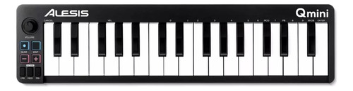 Controlador Teclado 32 Teclas Sensiveis Alesis Qmini Usb-mid