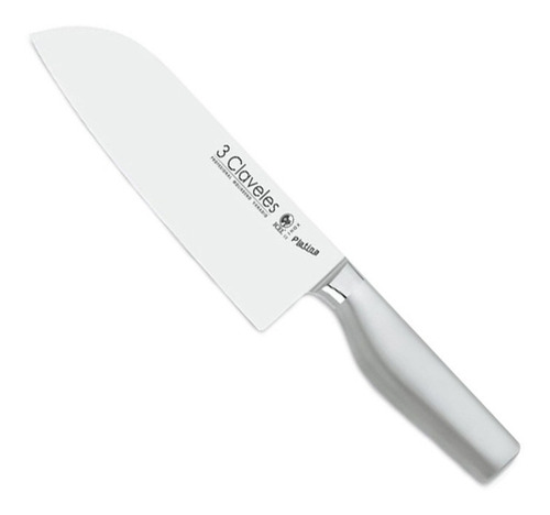 Cuchillo Santoku 18 Cms  Inox.forj.platina Tres Claveles 