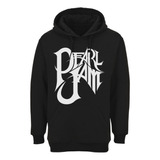 Poleron Pearl Jam Logo Blanco Rock Abominatron