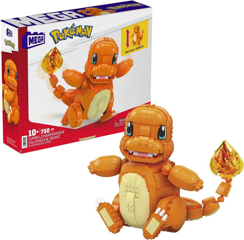 Mega Pokémon Jumbo Charmander Building Conjunto Con 750 Ladr