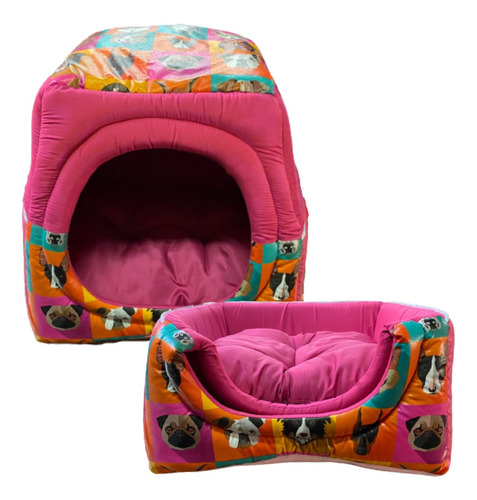 Cama Caminha Para Pet Casinha Toca Túnel Cachorro Gato Tam M