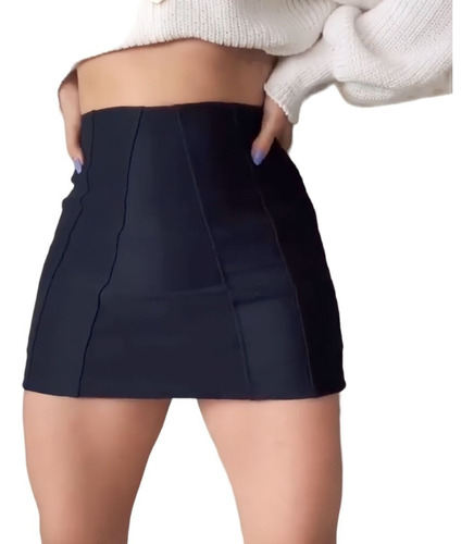  Saia  Short Tecido Bengaline Lançamento