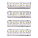 4 X Luminária 30 Leds 12v 24v Luz Para Central Emergência