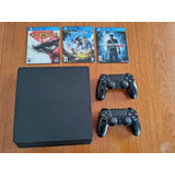 Playstation 4 Slim 500gb + 2 Joysticks + 3 Juegos Oferta!!