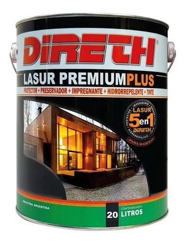 Protector Impreg Direth Lasur Premium Plus 5en1 Satin X 20lt