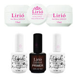 Kit Lirió Base Gel Polish Uv Soakoff Gel Led Uv Top Coat