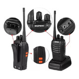 Pack X4 Radio Transmisor Walkie Talkie Bf-888s Baofeng