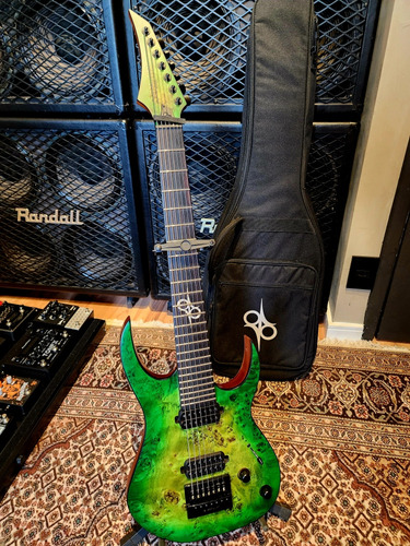 Guitarra Solar Lime Burst Matte S1.7lb C/ Evertune E Seymour