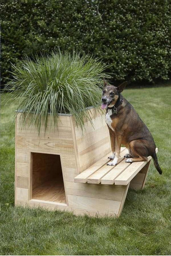 Casa Para Mascota, Masetero Y Banca De Jardín.