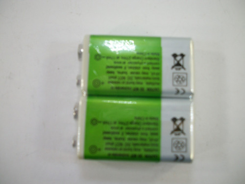 4 Pilas 9v Cuadrada Recargable 300 Mah + Cargador Cuadruple