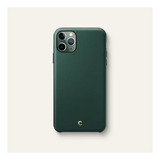 Funda De Cuero Premium iPhone 11 Pro Max Verde Cyrill