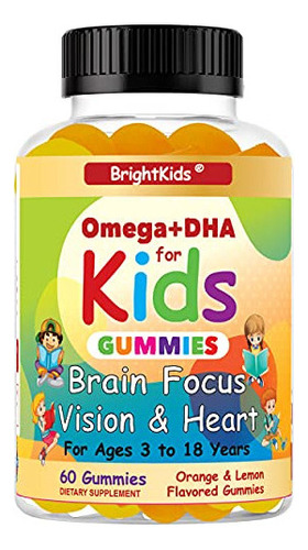 Brightkids Gomitas Completas Omega+dha Para Niños | Omega 3