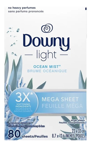 Downy Mega Toallitas Suavizante De Tela P/ Secadora 80pack